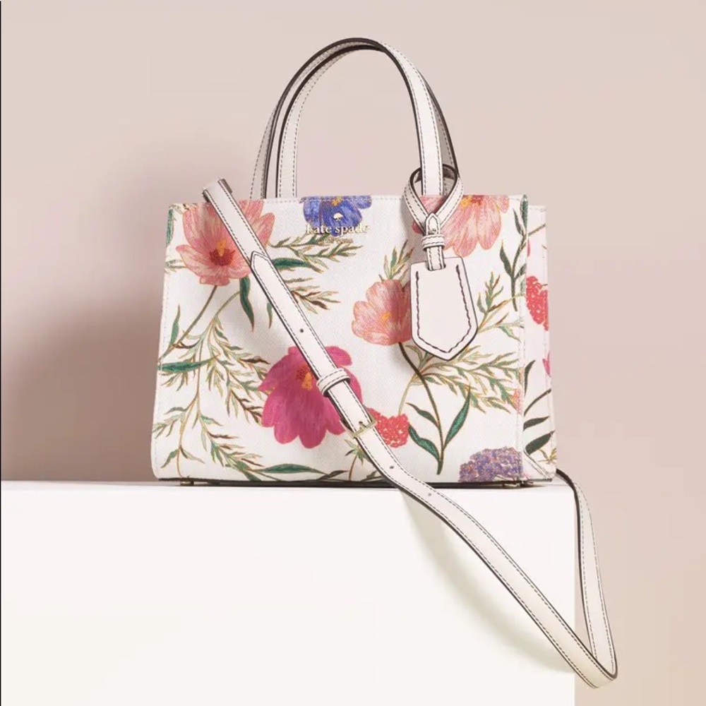 Kate Spade Thompson Floral Linen Sam Bag Like New!